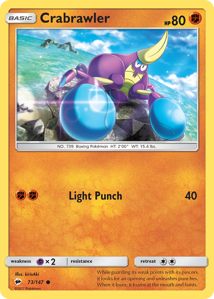 Crabrawler (73/147) [Sun & Moon: Burning Shadows] Pokémon