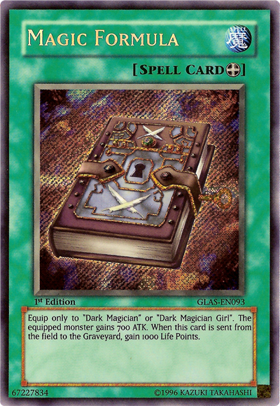 Magic Formula [GLAS-EN093] Secret Rare Yu-Gi-Oh!