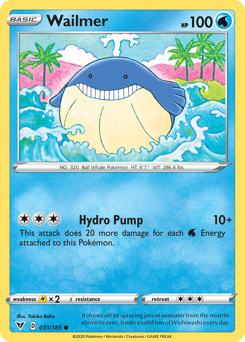 Wailmer (031/185) [Sword & Shield: Vivid Voltage] Pokémon