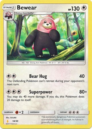 Bewear (18/30) [Sun & Moon: Trainer Kit - Alolan Raichu] Pokémon