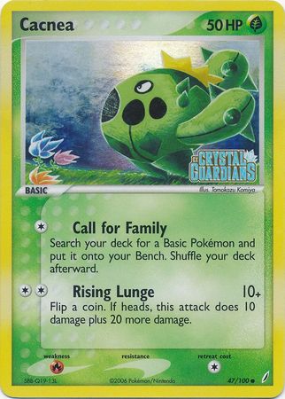 Cacnea (47/100) (Stamped) [EX: Crystal Guardians] Pokémon