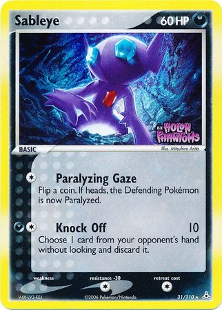 Sableye (31/110) (Stamped) [EX: Holon Phantoms] Pokémon