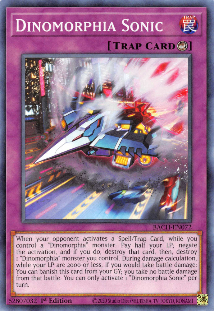 Dinomorphia Sonic [BACH-EN072] Common Yu-Gi-Oh!