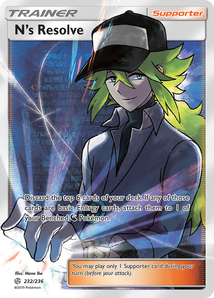 N's Resolve (232/236) [Sun & Moon: Cosmic Eclipse] Pokémon