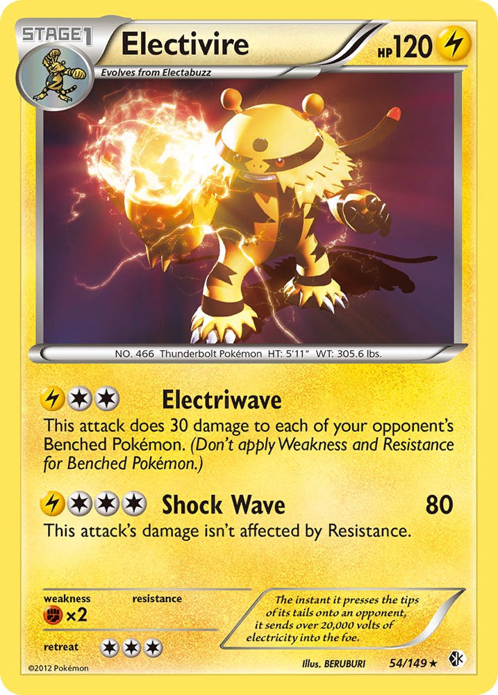 Electivire (54/149) (Theme Deck Exclusive) [Black & White: Boundaries Crossed] Pokémon