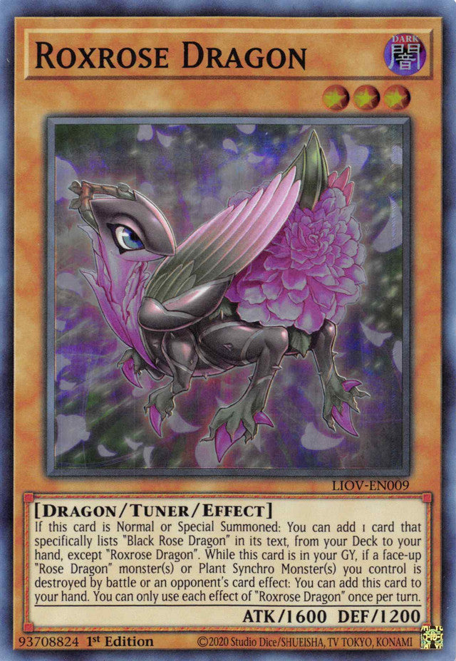 Roxrose Dragon [LIOV-EN009] Super Rare Yu-Gi-Oh!
