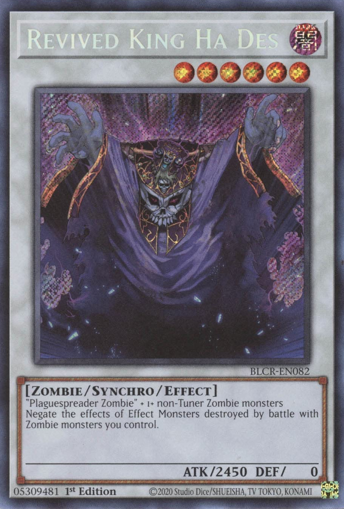 Revived King Ha Des [BLCR-EN082] Secret Rare