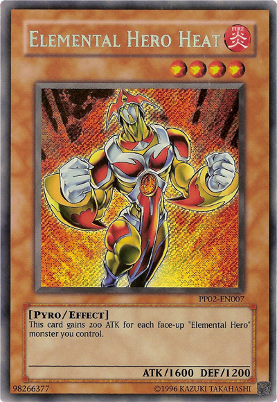 Elemental HERO Heat [PP02-EN007] Secret Rare Yu-Gi-Oh!