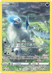 A Holo Rare Galarian Gallery "Absol" (GG16/GG70) card from the Pokemon Set: Sword & Shield: Crown Zenith.