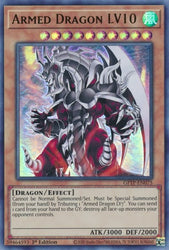 An Ultra Rare "Armed Dragon LV10" card from the Yugioh Set: Ghosts From the Past (GFTP).