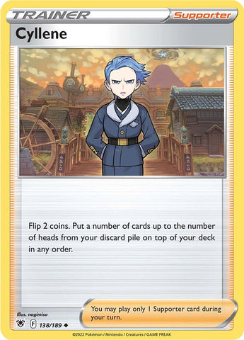 An Uncommon "Cyllene" (138/189) card from the Pokemon Set: Astral Radiance