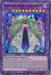 An Ultra Rare "Dangerous Frightfur Nightmary" card from the Yugioh Set: Duel Overload (DUOV).