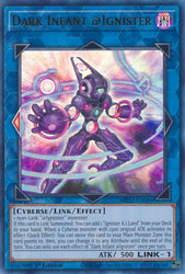 An Ultra Rare "Dark Infant @Ignister" card from the Yugioh 2022 Tin of the Pharaoh's Gods Set (MP22).