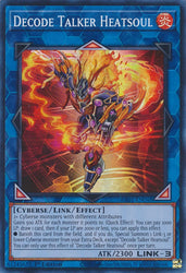 A Super Rare "Decode Talker Heatsoul" card from the Yugioh Set: Rarity Collection 1 (RA01).