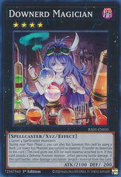 A Super Rare "Downerd Magician" card from the Yugioh Set: Rarity Collection 1 