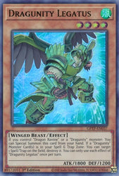 An Ultra Rare "Dragunity Legatus" card from the Yugioh Set: Ghosts From the Past.