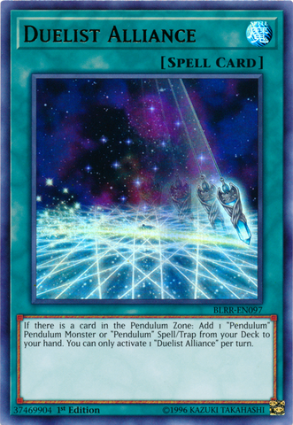 An Ultra Rare "Duelist Alliance" card from the Yugioh Set: Battles of Legend: Relentless Revenge (BLRR).