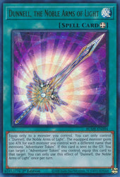 An Ultra Rare "Dunnell, the Noble Arms of Light" card from the Yugioh Set: Battles of Legend: Monstrous Revenge (BLMR).