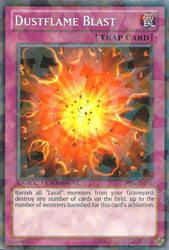 A Duel Terminal Common "Dustflame Blast" card from the Yugioh Set: Duel Terminal 6 (DT06).