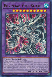An Ultra Rare "Egyptian God Slime" card from the Yugioh Set: Rarity Collection 1 (RA01).