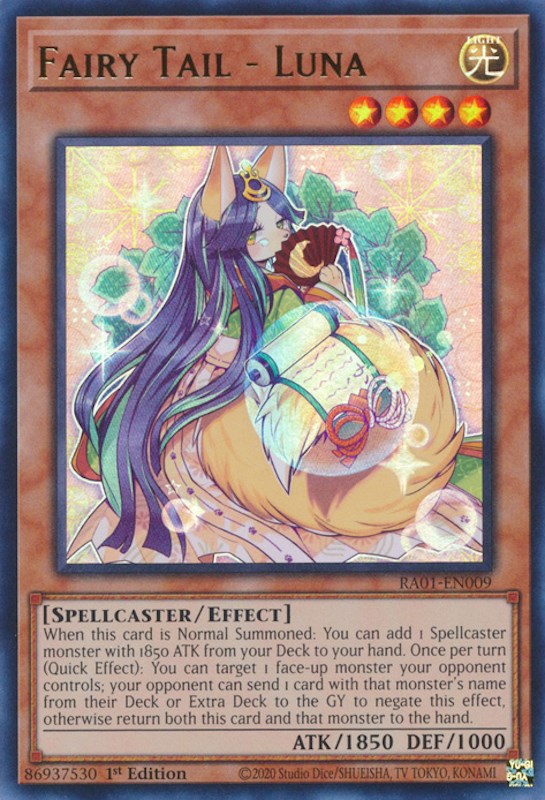 An Ultra Rare "Fairy Tail - Luna" card from the Yugioh Set: Rarity Collection 1 