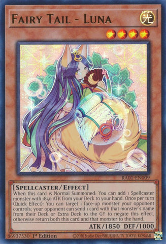 An Ultra Rare "Fairy Tail - Luna" card from the Yugioh Set: Rarity Collection 1 