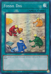 A Super Rare "Fossil Dig" card from the Yugioh Set: Rarity Collection 1 (RA01).