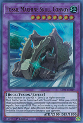 An Ultra Rare "Fossil Machine Skull Convoy" card from the Yugioh Set: Ghosts From the Past: The 2nd Haunting (GFP2).