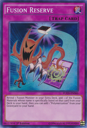 A Super Rare "Fusion Reserve" card from the Yugioh Set: Fusion Enforcers (FUEN).