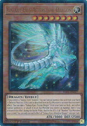  A Prismatic Ultimate Rare "Galaxy-Eyes Afterglow Dragon" card from the Yugioh Set: Rarity Collection 1 (RA01).