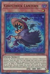  An Ultra Rare "Ghostrick Lantern" card from the Yugioh Set: Ghosts From the Past: The 2nd Haunting (GFP2).