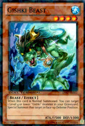 A Duel Terminal Common "Gishki Beast" card from the Yugioh Set: Duel Terminal 7 (DT07).