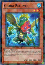 A Duel Terminal Common "Gishki Reliever" card from the Yugioh Set: Duel Terminal 6 (DT06).