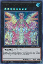 An Ultra Rare "Hieratic Sun Dragon Overlord of Heliopolis" card from the Yugioh Set: Ghosts From the Past (GFTP).