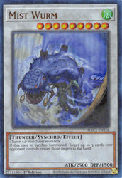 An Ultra Rare Duel Terminal "Mist Wurm" card from the Yugioh Set: Hidden Arsenal: Chapter 1 (HAC1).