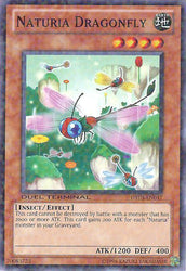 A Duel Terminal Common "Naturia Dragonfly" card from the Yugioh Set: Duel Terminal 3 (DT03).
