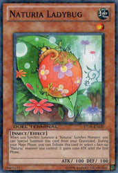 A Duel Terminal Common "Naturia Ladybug" card from the Yugioh Set: Duel Terminal 4 (DT04).