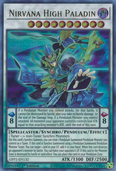  An Ultra Rare "Nirvana High Paladin" card from the Yugioh Set: Ghosts From the Past: The 2nd Haunting (GFP2).