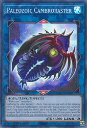 A Super Rare "Paleozoic Cambroraster" card from the Yugioh 2022 Tin of the Pharaoh's Gods Set (MP22).