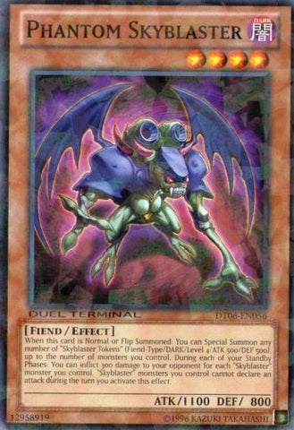 A Common Duel Terminal "Phantom Skyblaster" card from the Yugioh Set: Duel Terminal 6 (DT06).