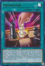 An Ultra Rare "Promotion" card from the Yugioh Set: Battles of Legend: Monstrous Revenge.