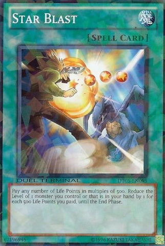 A Duel Terminal Common "Star Blast" card from the Yugioh Set: Duel Terminal 5 (DT05).