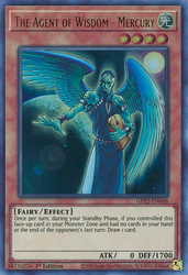  An Ultra Rare "The Agent of Wisdom - Mercury" card from the Yugioh Set: Ghosts From the Past: The 2nd Haunting (GFP2).