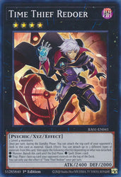 A Super Rare "Time Thief Redoer" card from the Yugioh Set: Rarity Collection 1 (RA01).