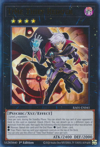 An Ultra Rare "Time Thief Redoer" card from the Yugioh Set: Rarity Collection 1 (RA01).