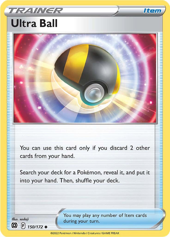 An Uncommon "Ultra Ball" card from the Pokemon Set: Brilliant Stars.
