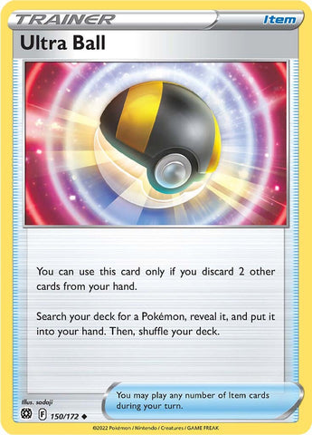 An Uncommon "Ultra Ball" card from the Pokemon Set: Brilliant Stars.