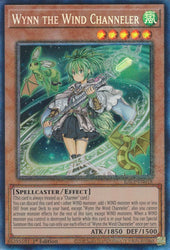 A Prismatic Collector's Rare "Wynn the Wind Channeler" card from the Yugioh Set: Rarity Collection 1 (RA01).