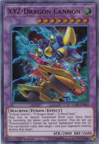  An Ultra Rare "Xyz-Dragon Cannon" card from the Yugioh Set: Legendary Collection: Kaiba.