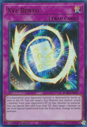 An Ultra Rare "Xyz Bento" card from the Yugioh Set: Battles of Legend: Monstrous Revenge.